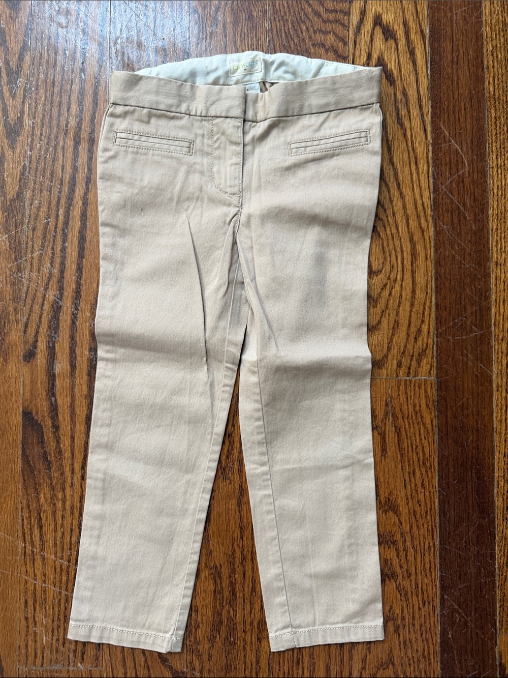 Crewcuts Girls Khaki/Tan skinny fit chino  Pants